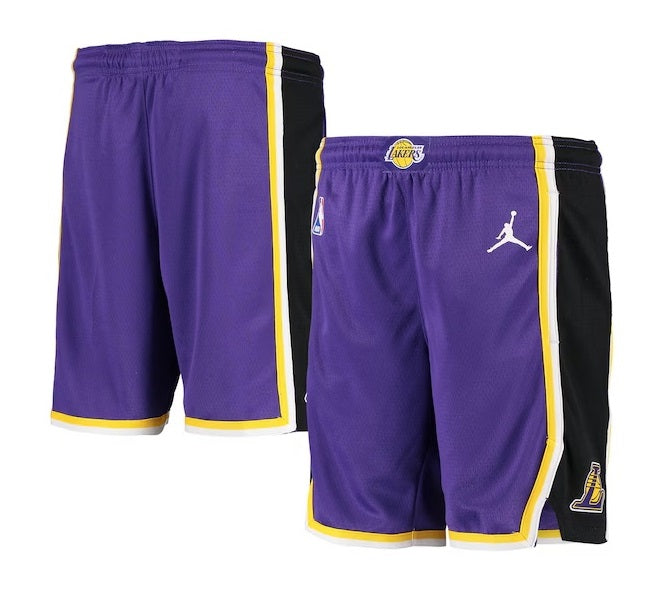 NBA Youth LA Lakers Nike Swingman Icon Basketball Shorts - Purple