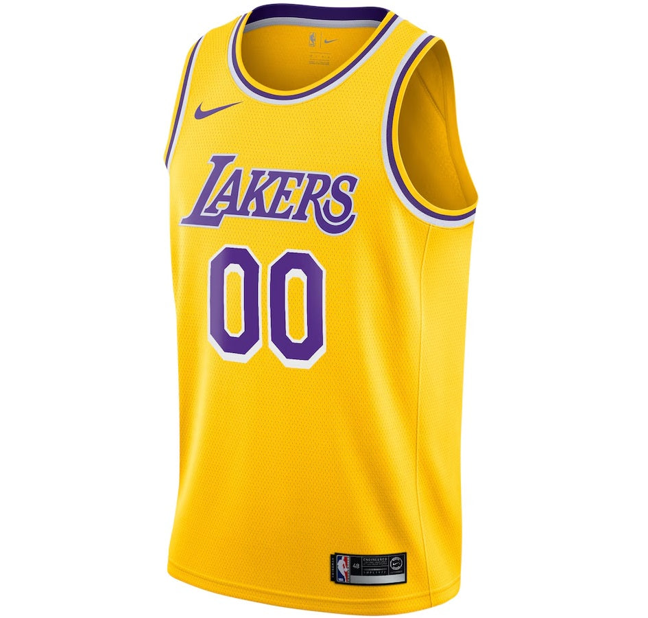 NBA Youth LA Lakers Nike Swingman Jersey Statement Edition - Custom (Yellow)