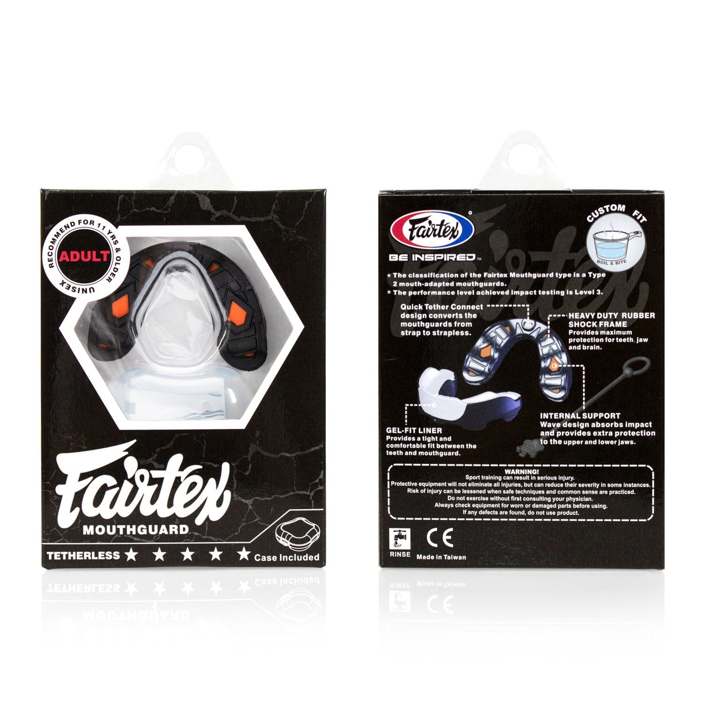 Fairtex Muay Thai Boxing Gel Mouthguard Black