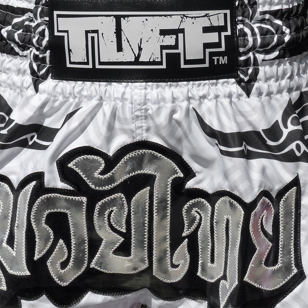 TUFF Muay Thai Shorts The Great Hongsa White