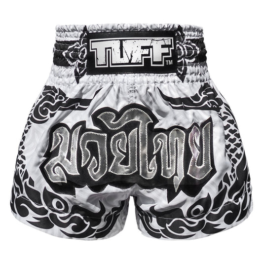 TUFF Muay Thai Shorts The Great Hongsa White