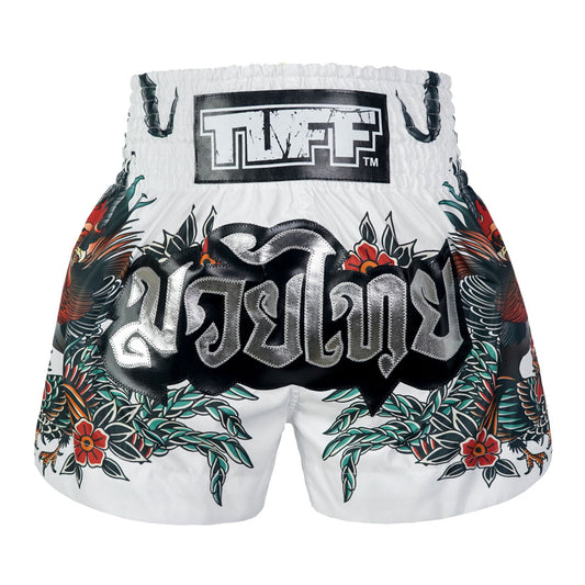 TUFF Muay Thai Shorts Origin of Thai Rooster