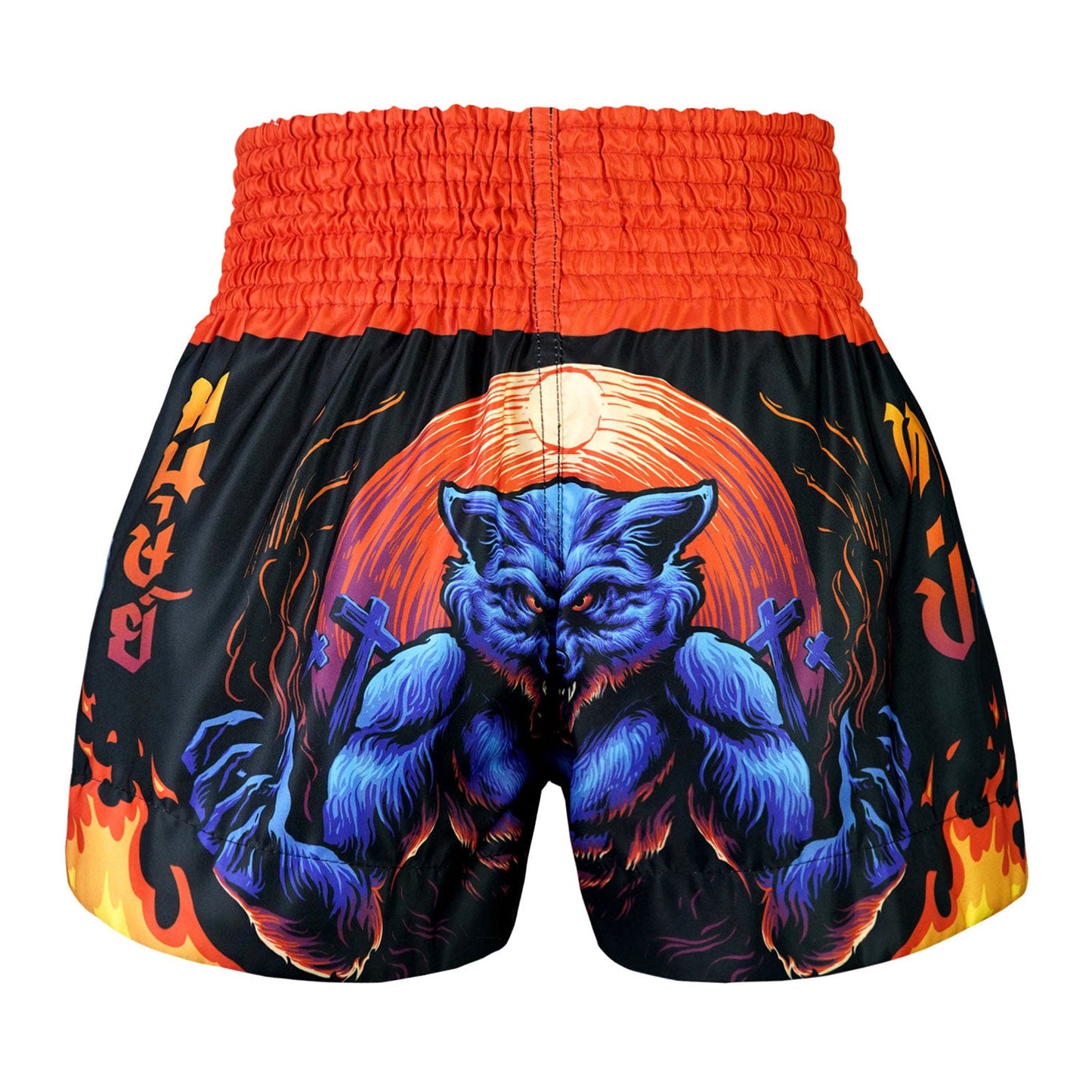 TUFF Muay Thai Shorts Midnight Werewolf