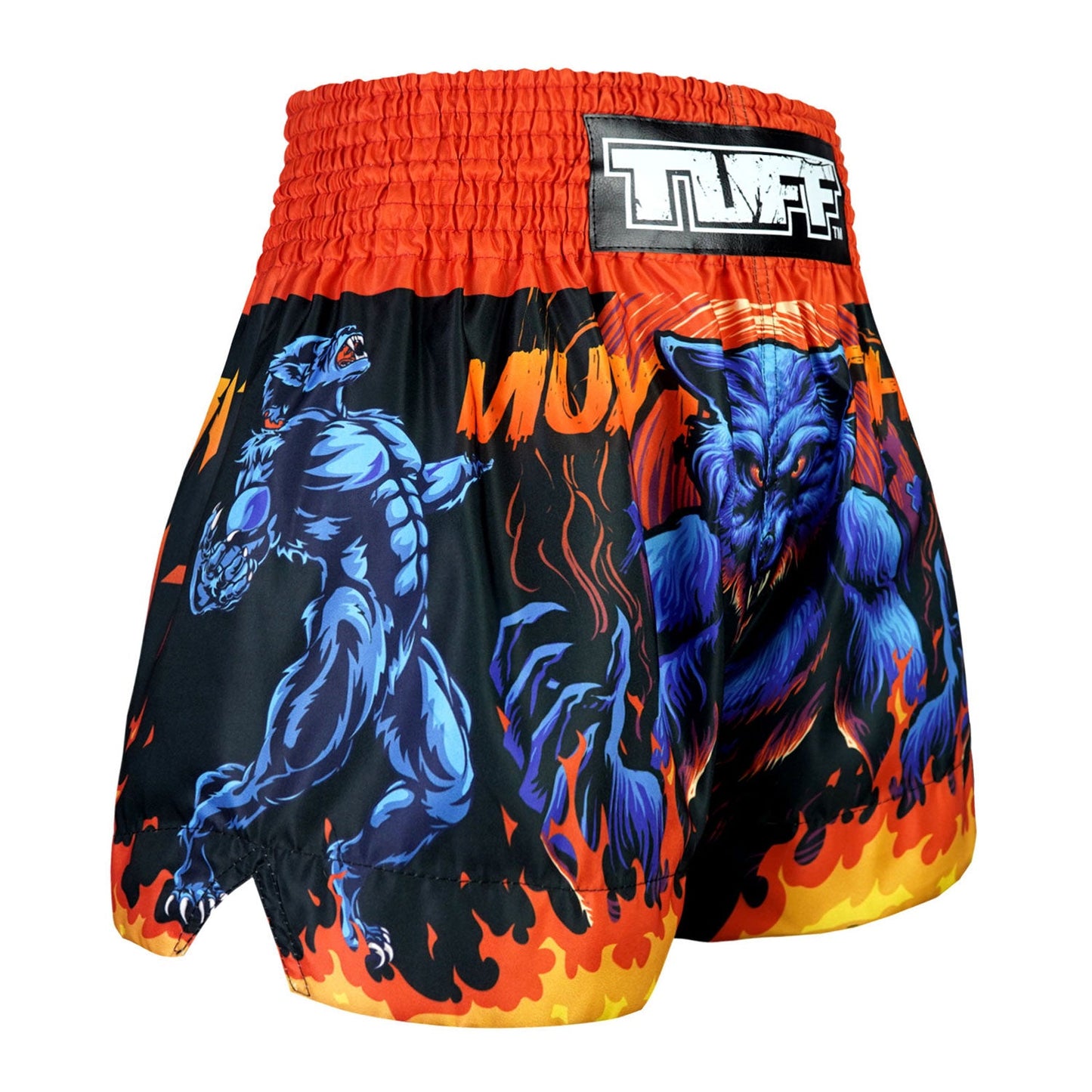 TUFF Muay Thai Shorts Midnight Werewolf