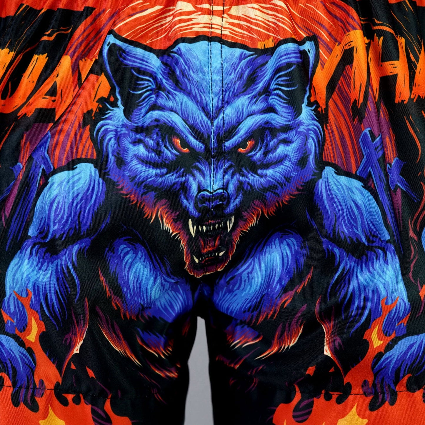 TUFF Muay Thai Shorts Midnight Werewolf