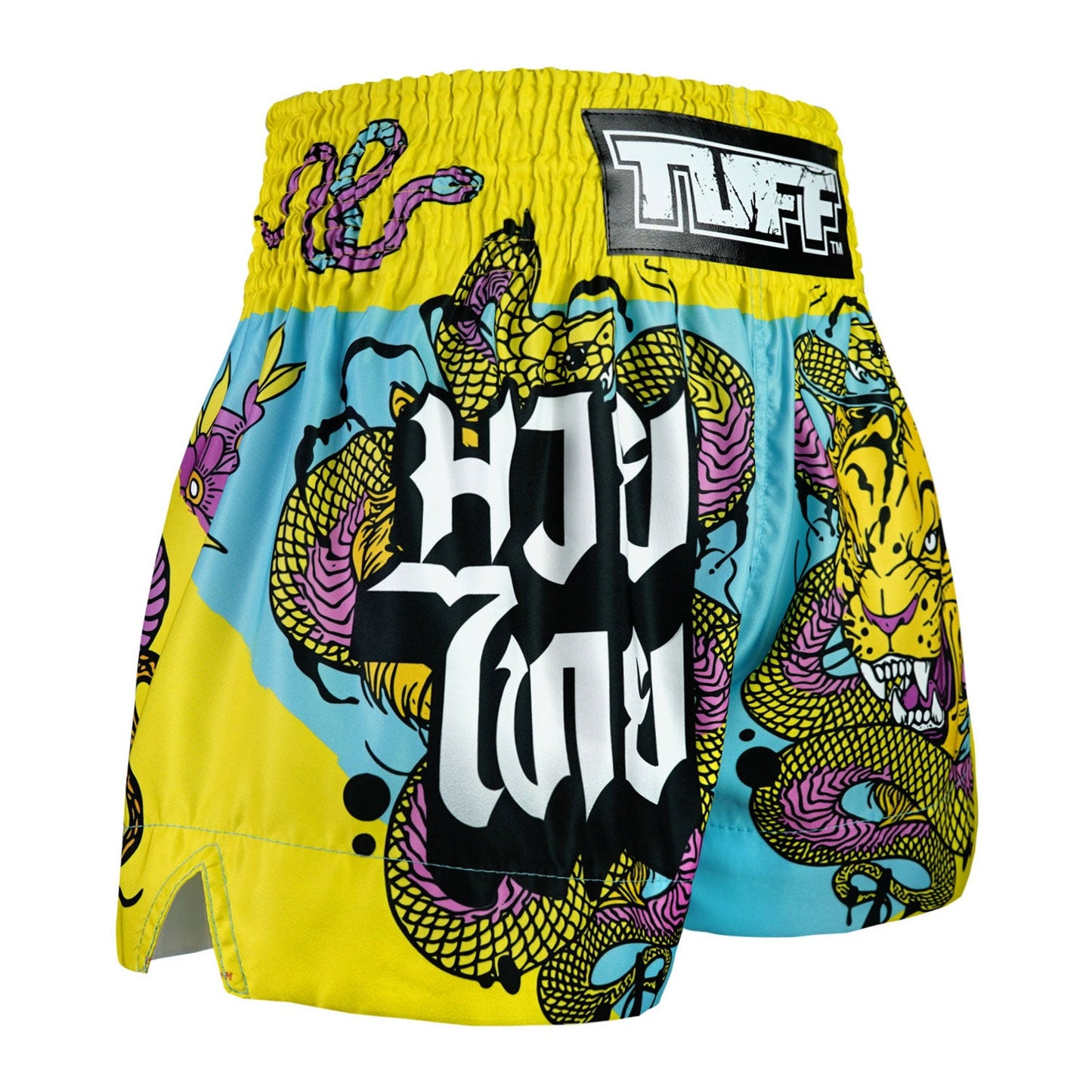 TUFF Muay Thai Shorts Tiger and Python