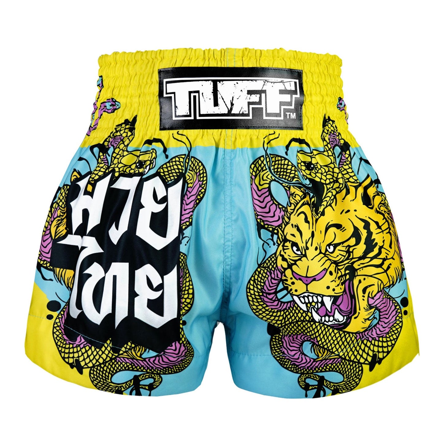 TUFF Muay Thai Shorts Tiger and Python