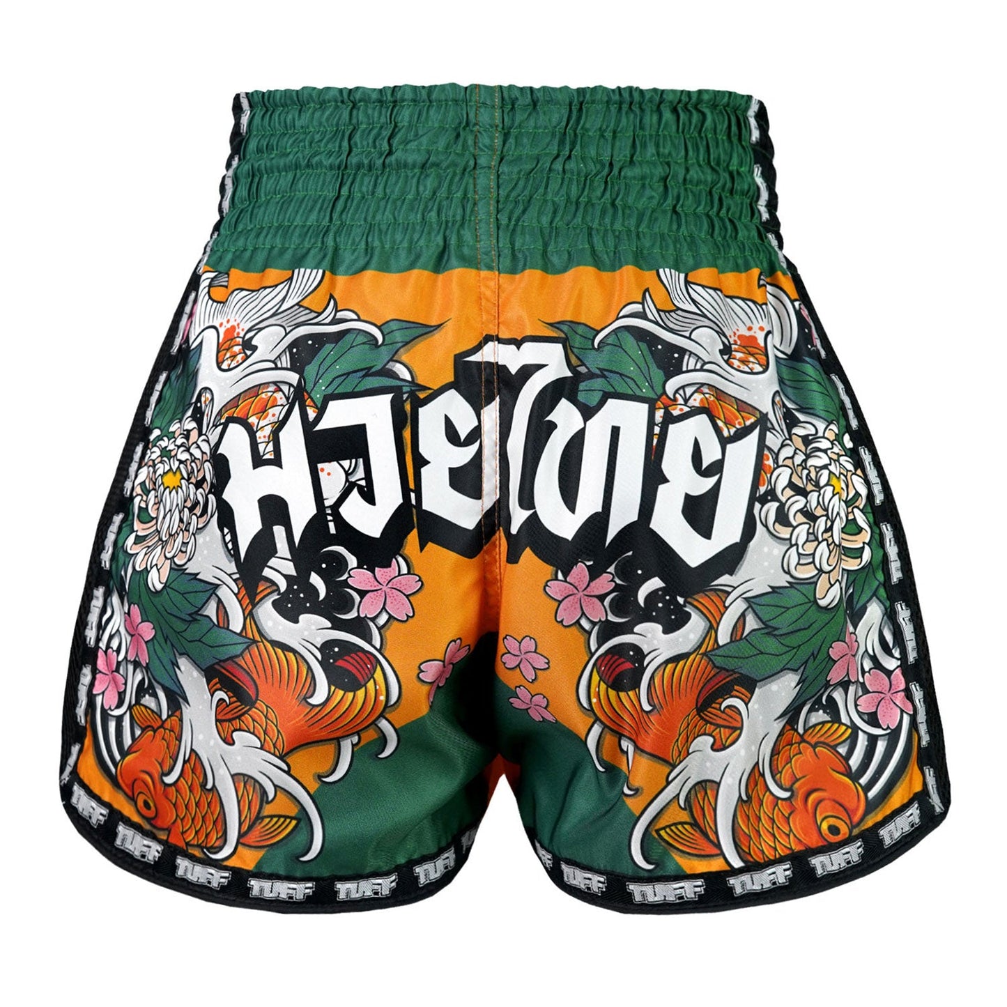 TUFF Muay Thai Boxing Shorts Retro Style Tora Mori to Kingyo