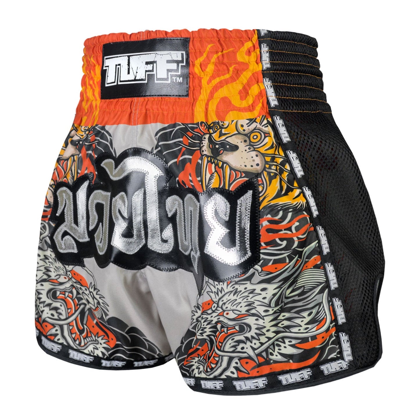 TUFF Muay Thai Boxing Shorts Retro Style The Japanese Yin-Yang