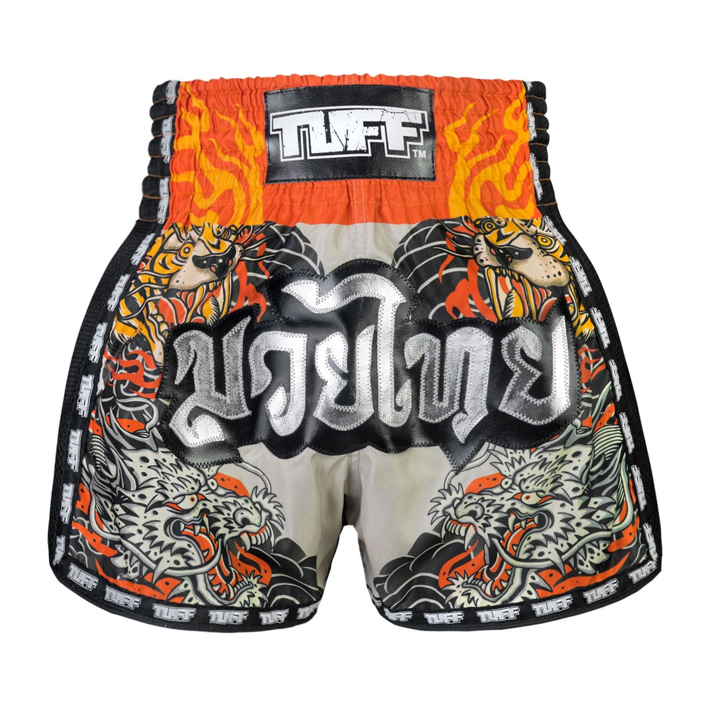 TUFF Muay Thai Boxing Shorts Retro Style The Japanese Yin-Yang