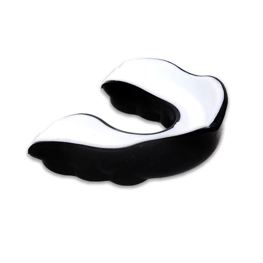 MTG Pro Muay Thai Boxing Gel Mouthguard Black-White