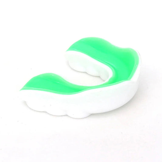 MTG Pro Muay Thai Boxing Gel Mouthguard White-Green
