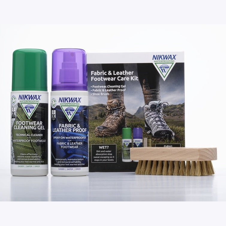 Nikwax Fabric And Leather Footwear Care Kit