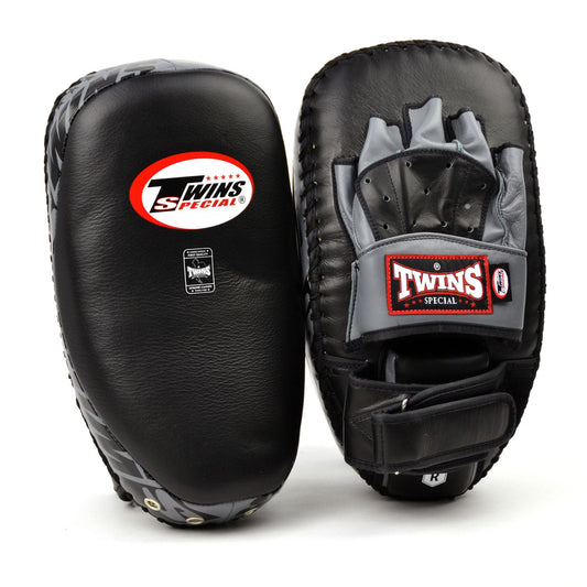 Twins Muay Thai Boxing Hybrid Focus Mitts Black-Grey