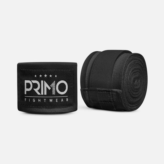 Primo 160 Series Muay Thai Hand Wraps - Charcoal Black