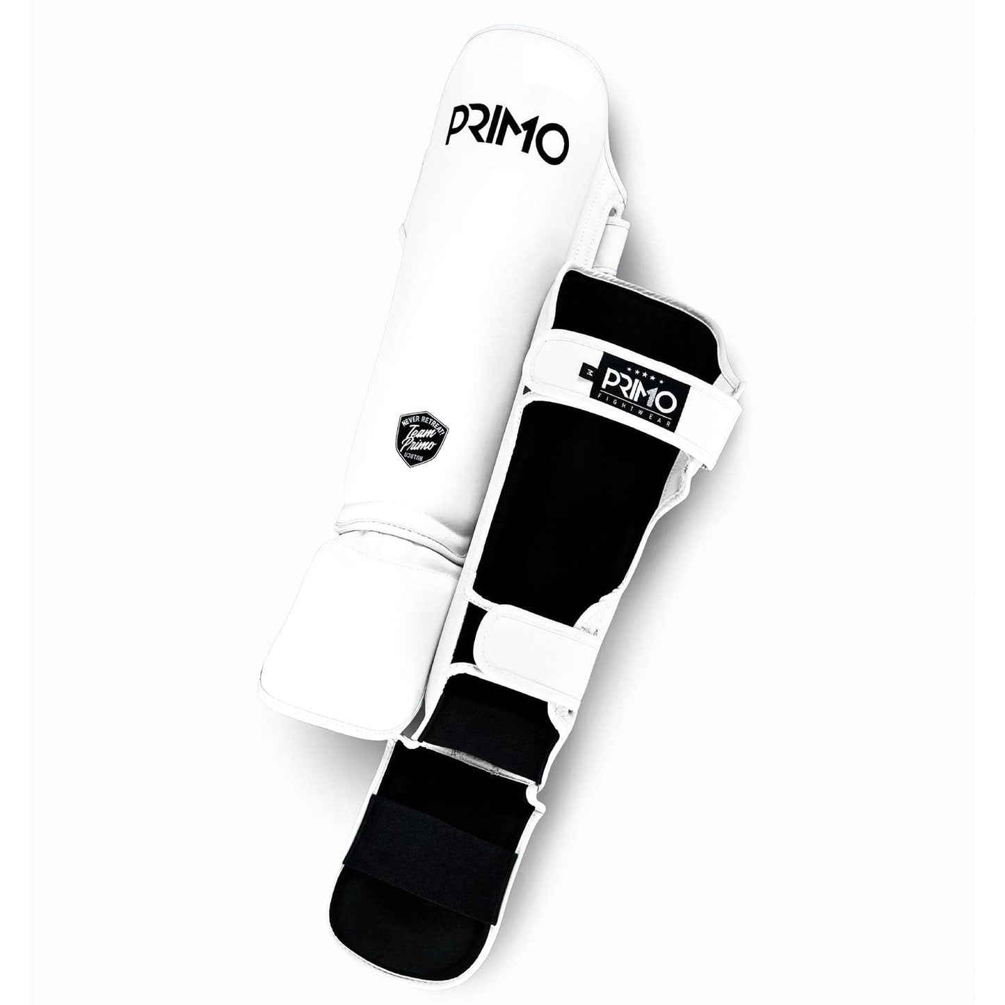 Primo Classic Muay Thai Boxing Shinguard - White