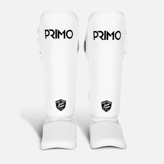 Primo Classic Muay Thai Boxing Shinguard - White