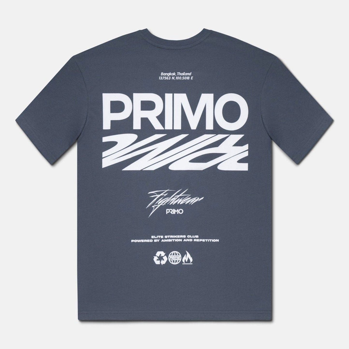 Primo E.S.C (Elite Strikers Club) Muay Thai T-Shirt - Grey