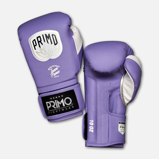 Primo Muay Thai Emblem 2.0 Semi Leather Boxing Gloves - Purple