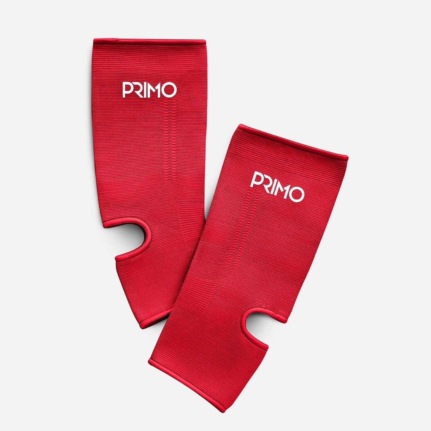 Primo Muay Thai Boxing Monochrome Ankleguards - Red