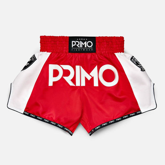 Primo Muay Thai Shorts - Free Flow Series - Stadium Classic Red