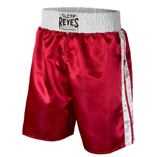 Cleto Reyes Satin Boxing Shorts -  Red White Stripe