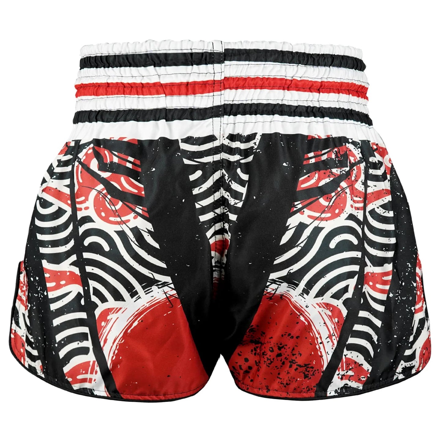 TUFF High-Cut Retro Muay Thai Boxing Shorts Waves of Bushido Elegance