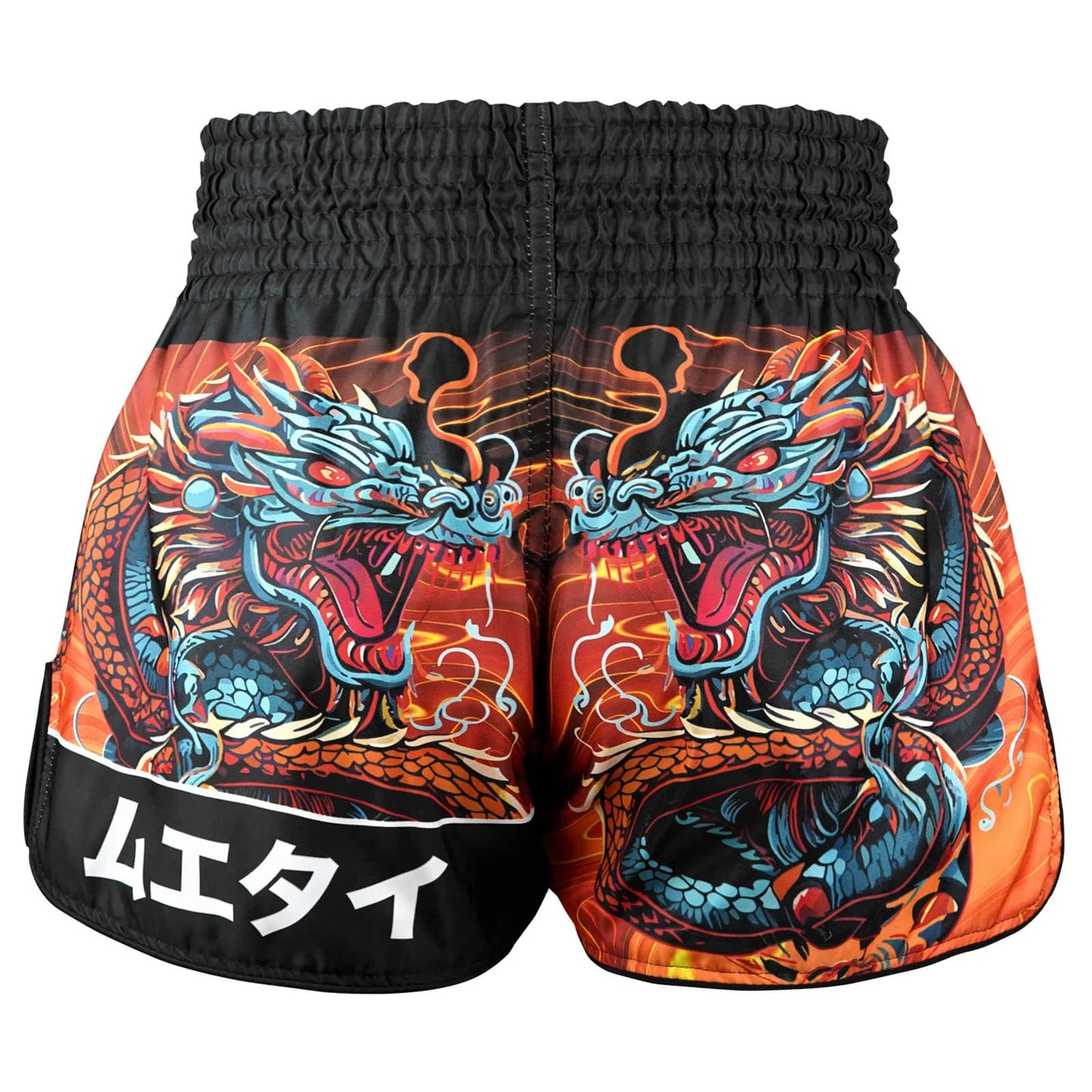 TUFF High-Cut Retro Muay Thai Boxing Shorts Seraphic Seiryu Samurai Saga