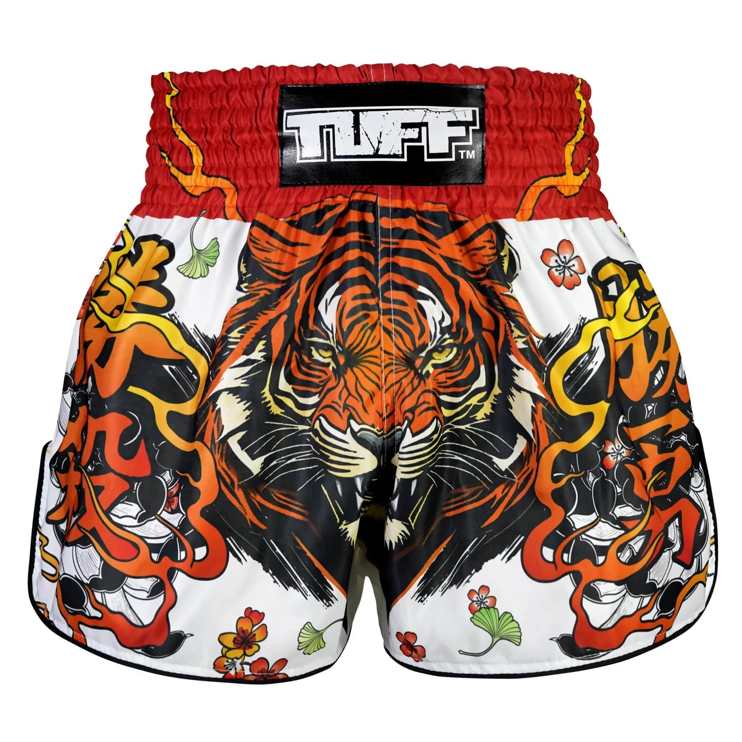 TUFF High-Cut Retro Muay Thai Boxing Shorts Tora Chikara Power of Tiger