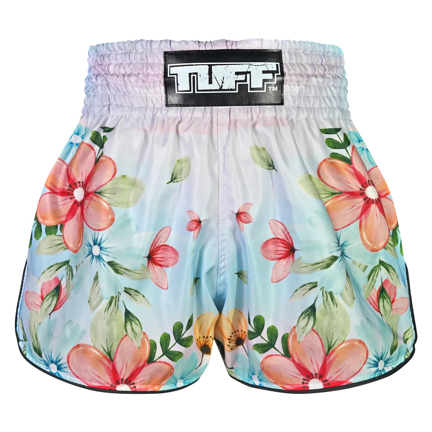 TUFF High-Cut Retro Muay Thai Boxing Shorts Kibo no Hana Flower of Hope