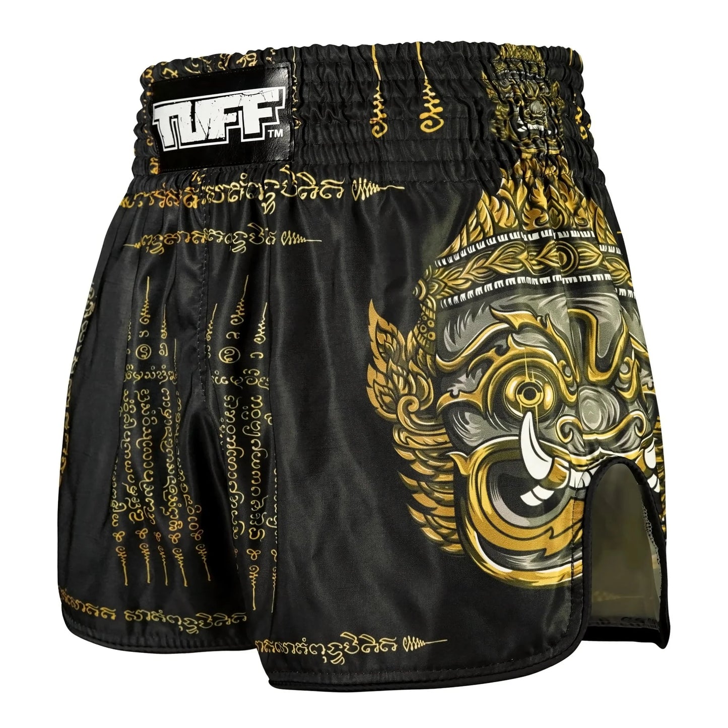 TUFF High-Cut Retro Muay Thai Boxing Shorts Yaksa Yantra