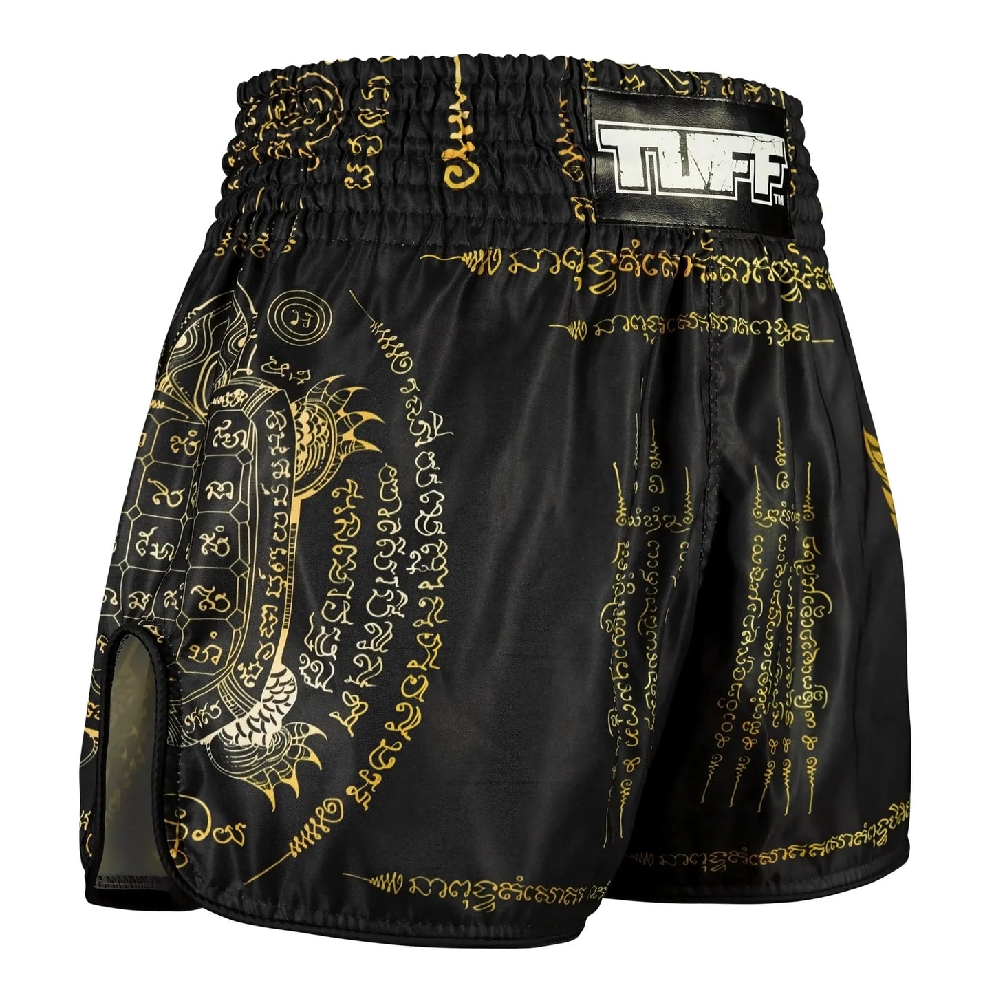 TUFF High-Cut Retro Muay Thai Boxing Shorts Yaksa Yantra