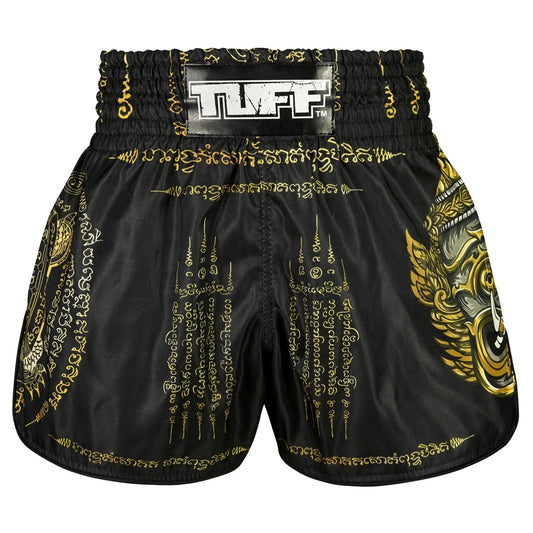 TUFF High-Cut Retro Muay Thai Boxing Shorts Yaksa Yantra