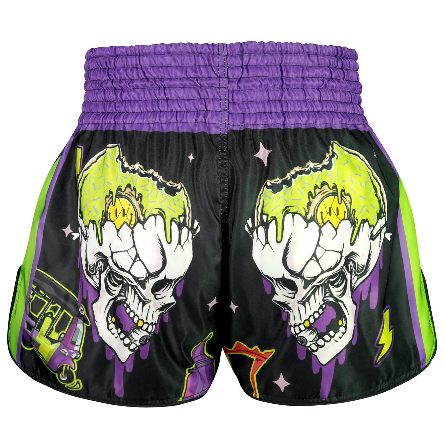 TUFF High-Cut Retro Muay Thai Boxing Shorts The TKO Night