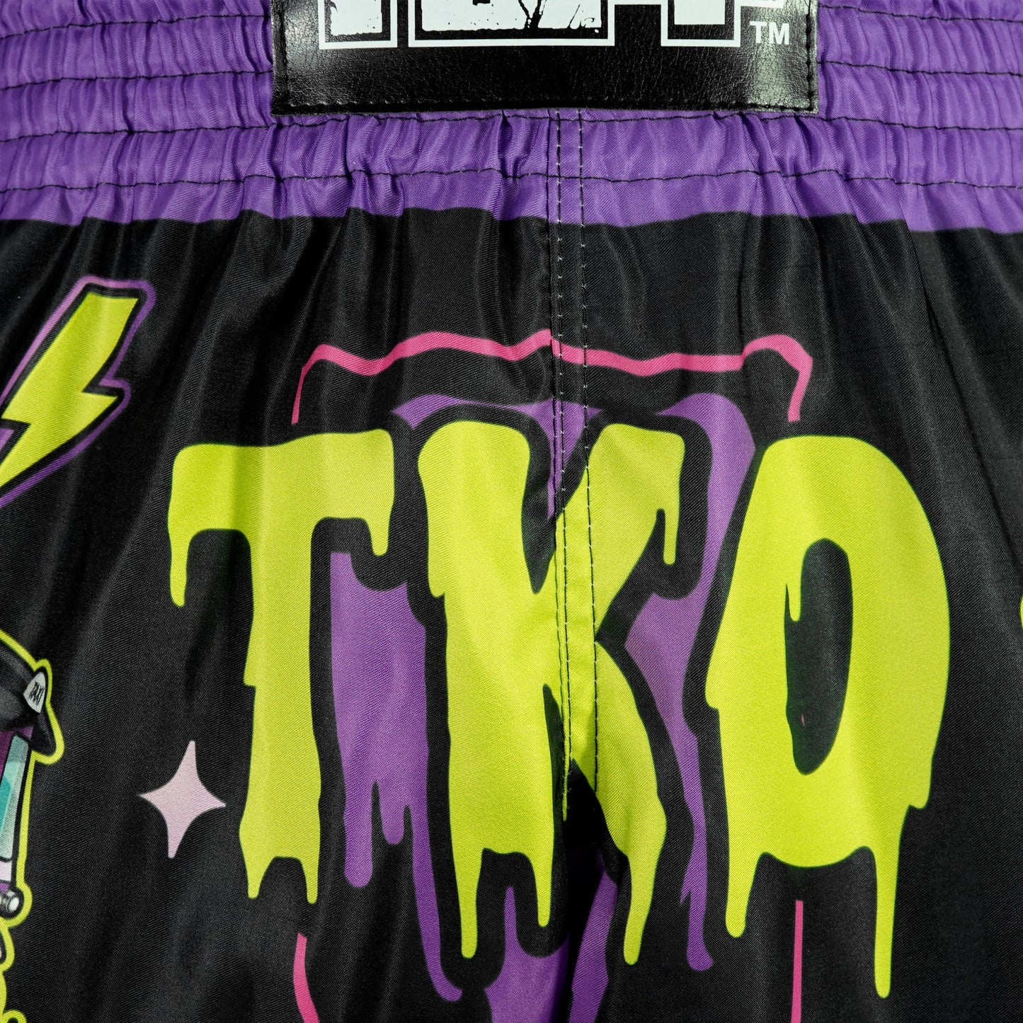 TUFF High-Cut Retro Muay Thai Boxing Shorts The TKO Night