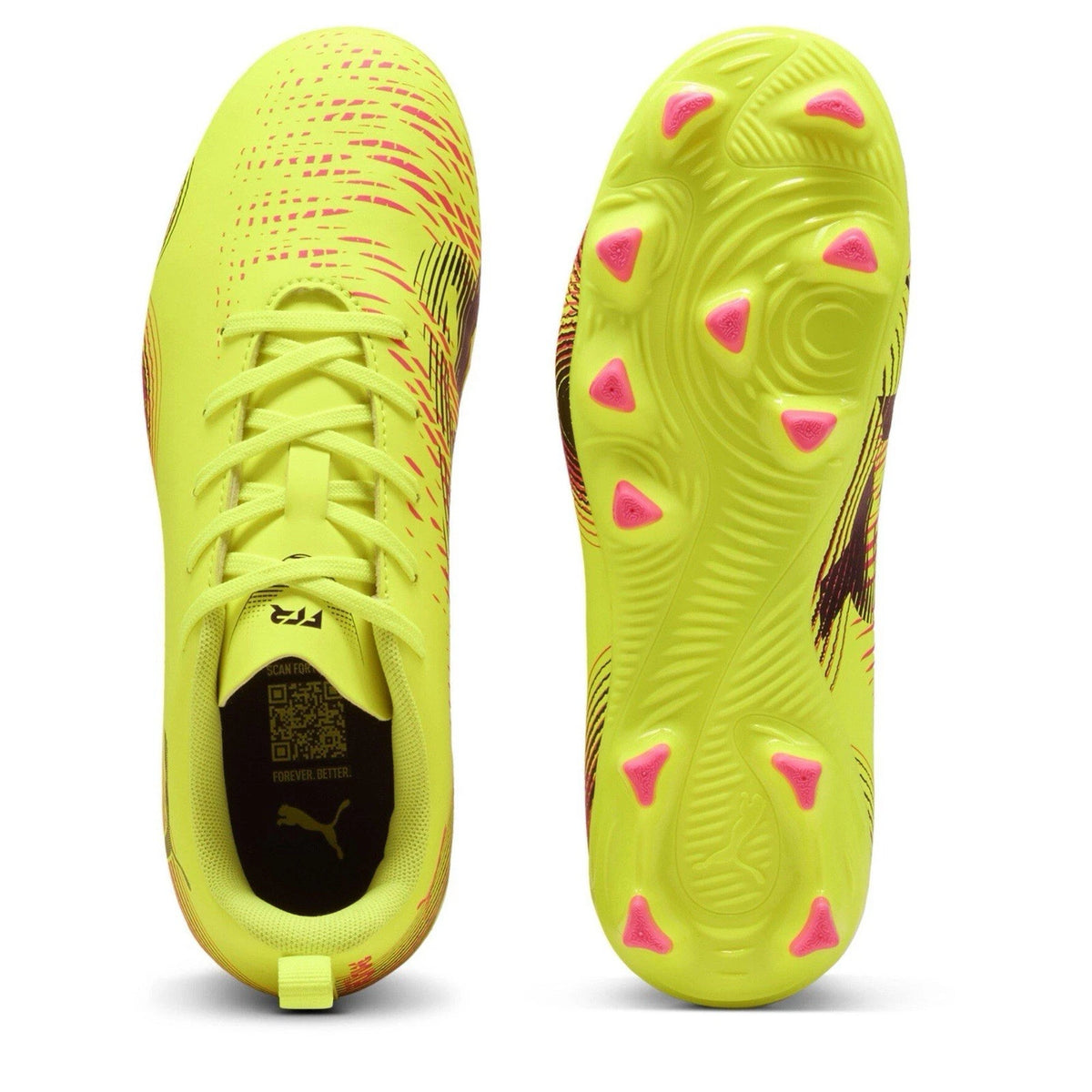 Puma Future.4 FG Junior Yellow Football Boots - Size 4UK