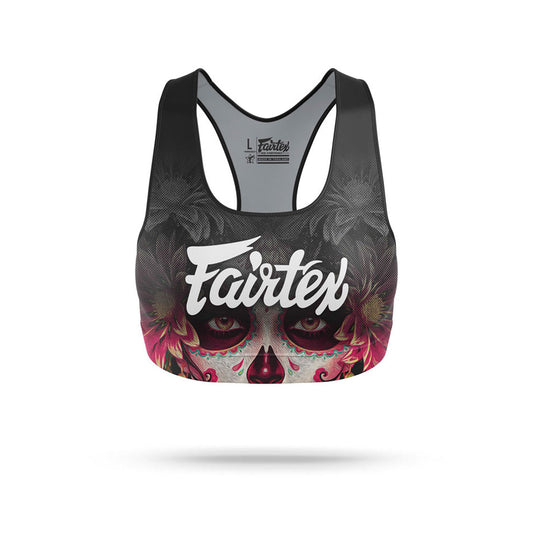 SB10 Fairtex Stamp Sports Bra Black-Pink