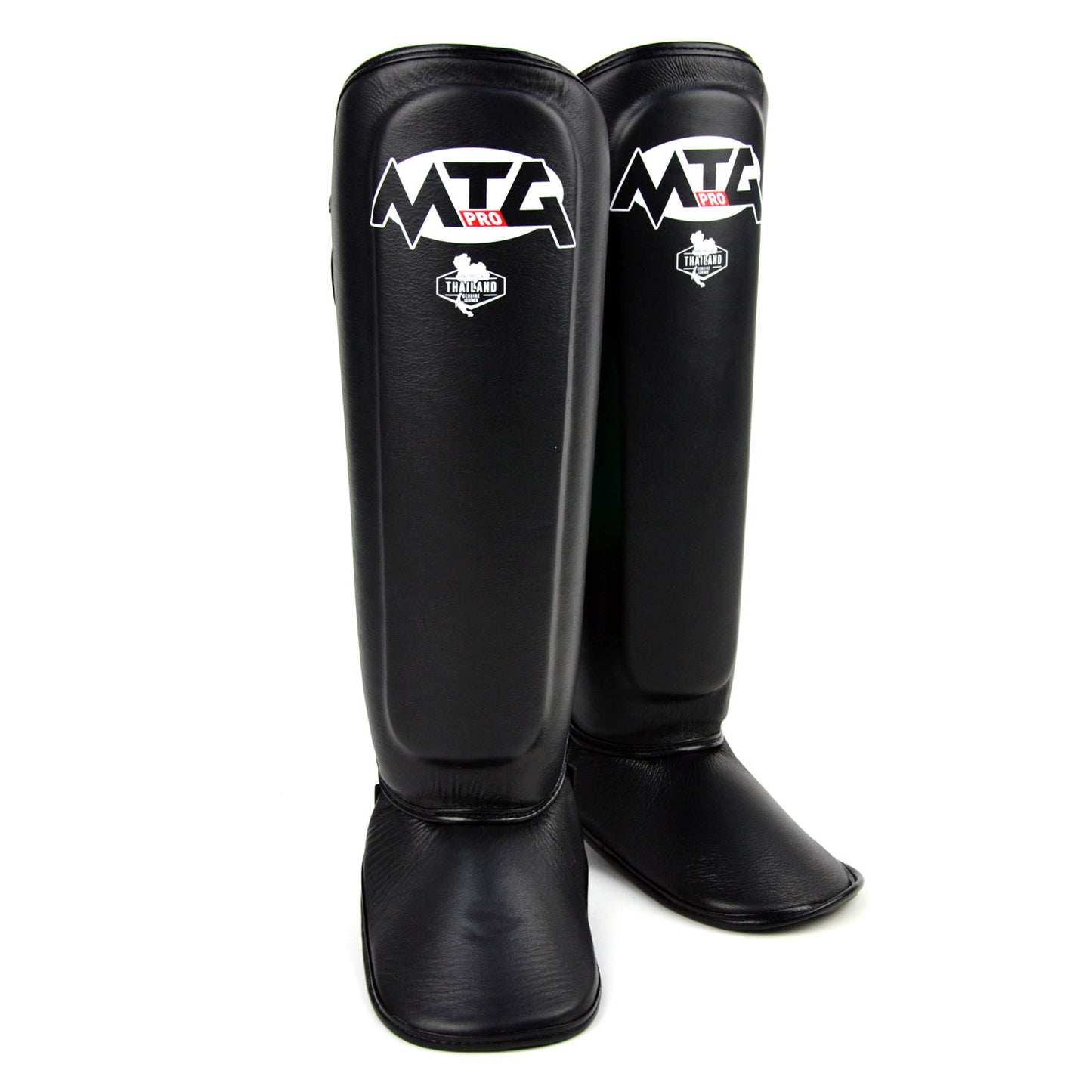 SF1 MTG Pro Black Leather Shin Pads