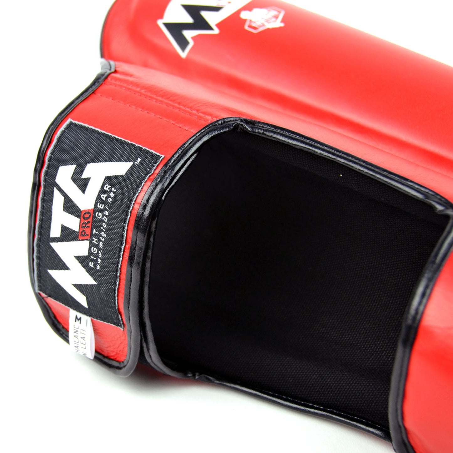 SF1 MTG Pro Red Leather Shin Pads