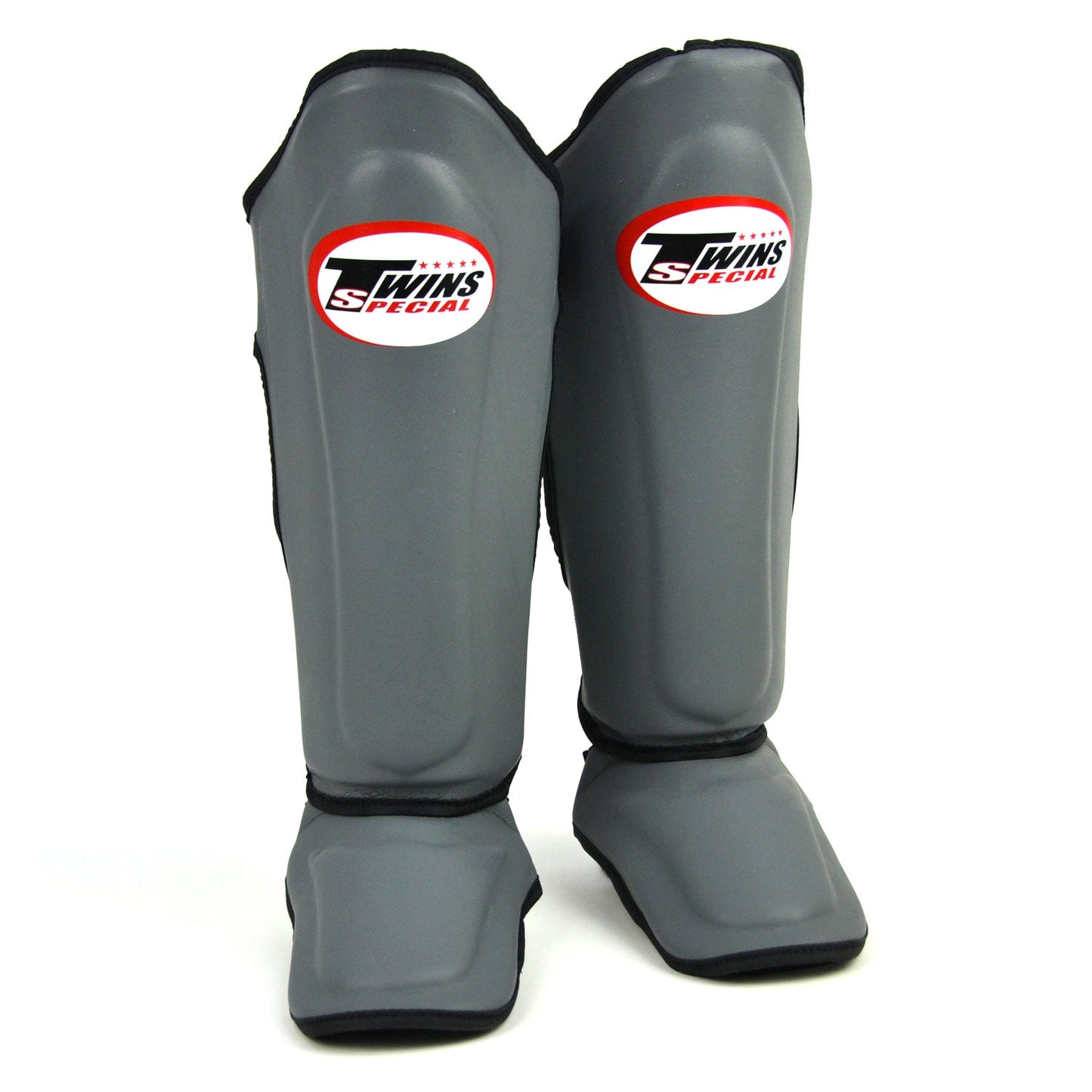 Twins Muay Thai Boxing Double Padded Shin Pads Grey-Black