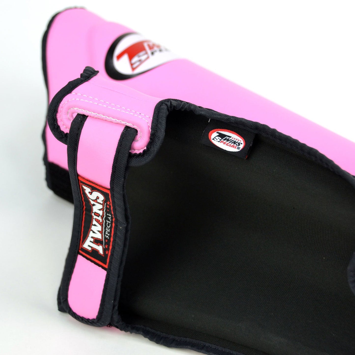 Twins Muay Thai Boxing Double Padded Shin Pads Pink-Black