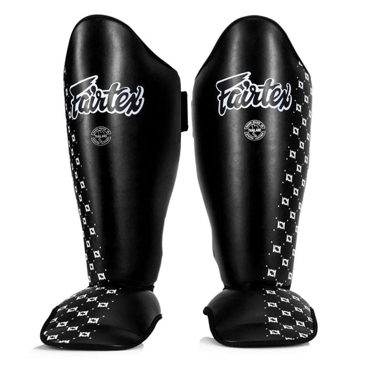 Fairtex Muay Thai Boxing Shin Pads Black