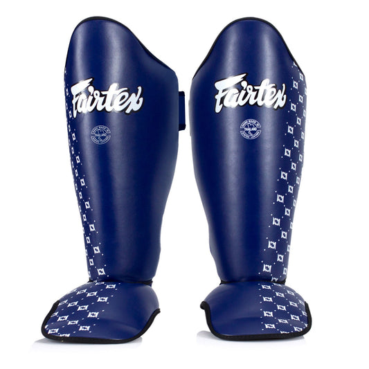 Fairtex Muay Thai Boxing Shin Pads Blue