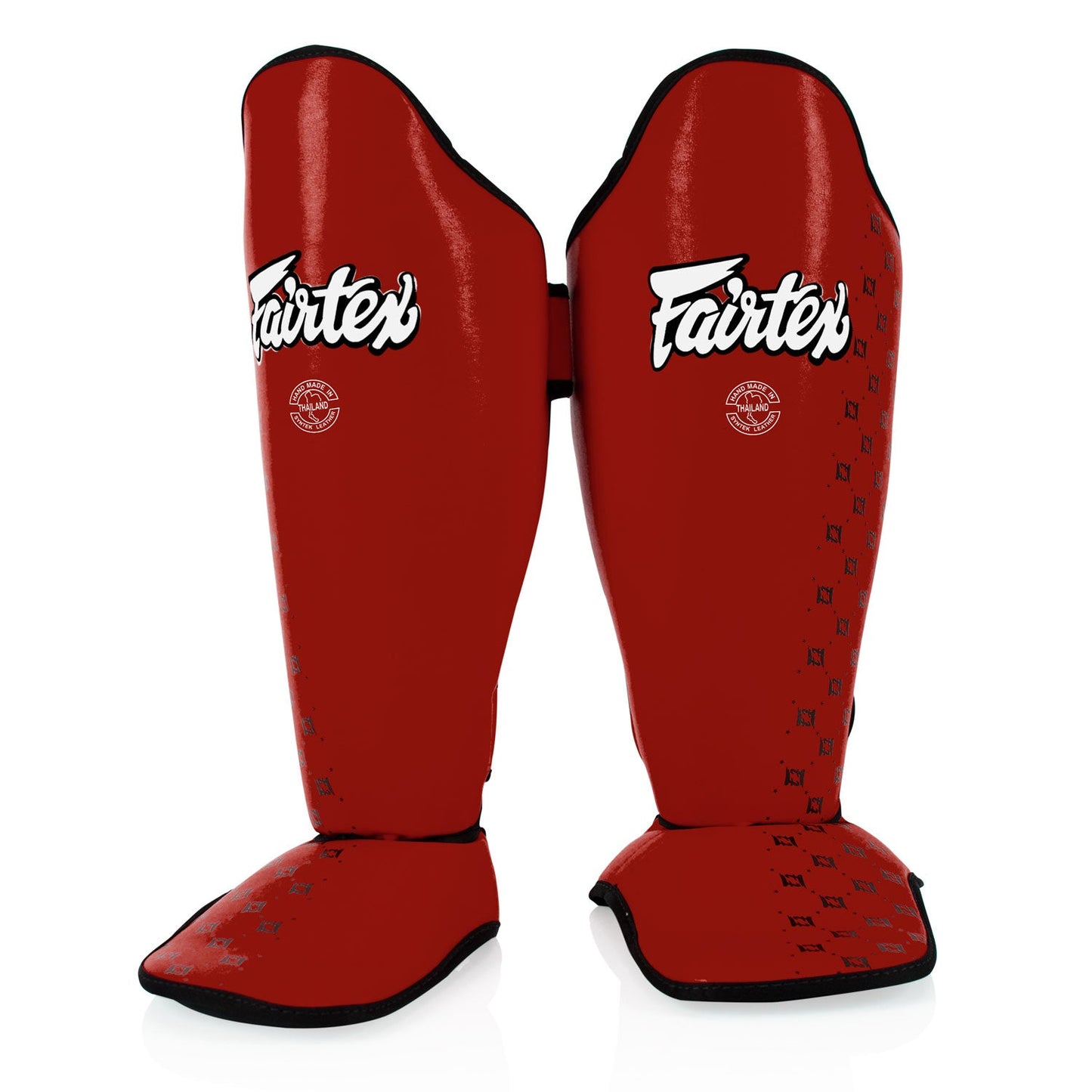 Fairtex Muay Thai Boxing Shin Pads Red