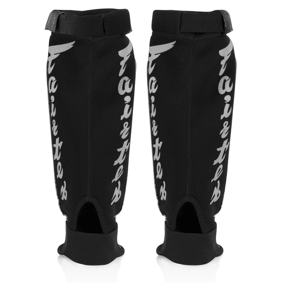 SP6 Fairtex Black MMA Style Shin Pads