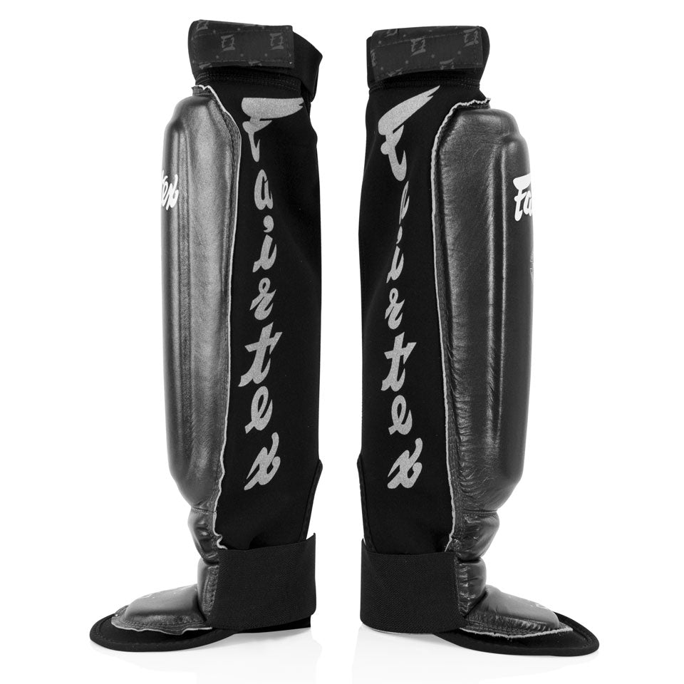 SP6 Fairtex Black MMA Style Shin Pads