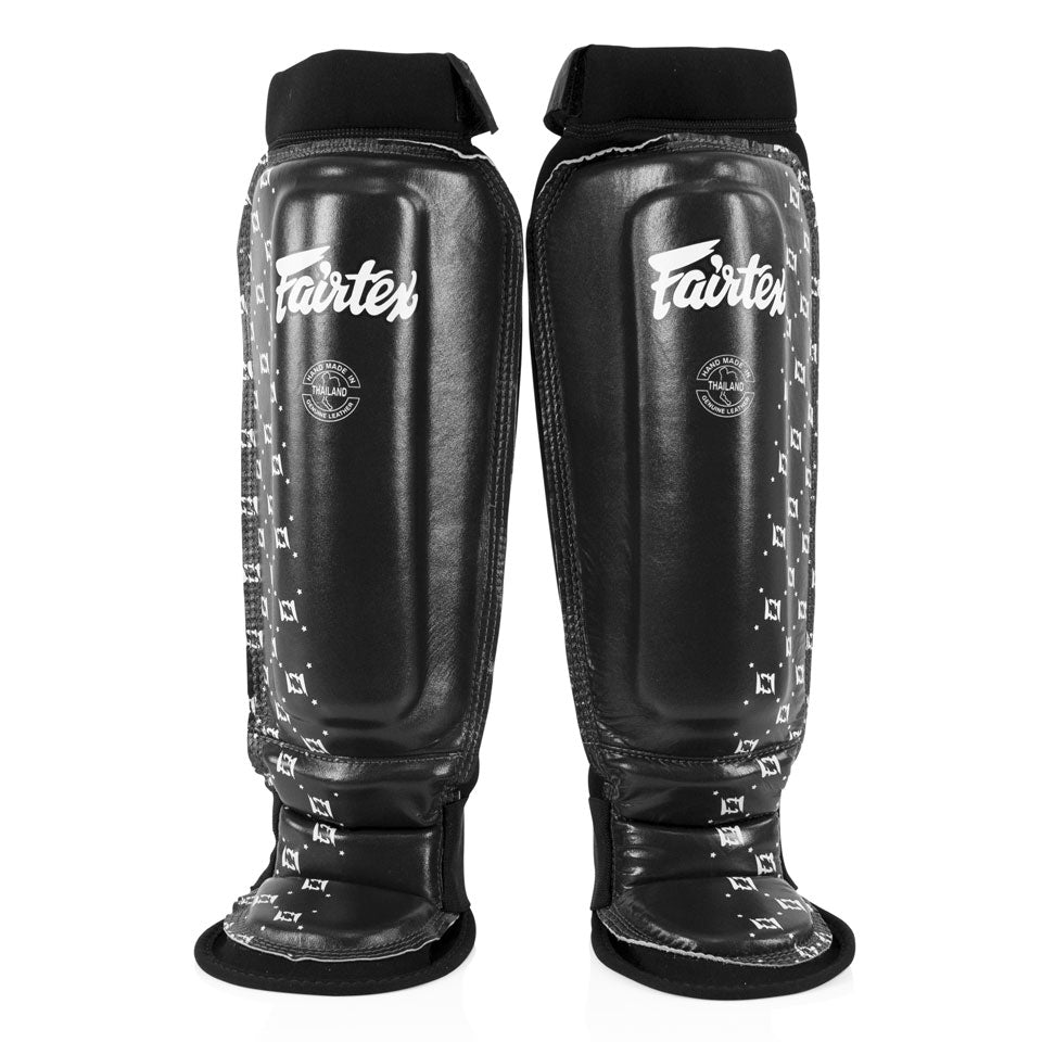 SP6 Fairtex Black MMA Style Shin Pads