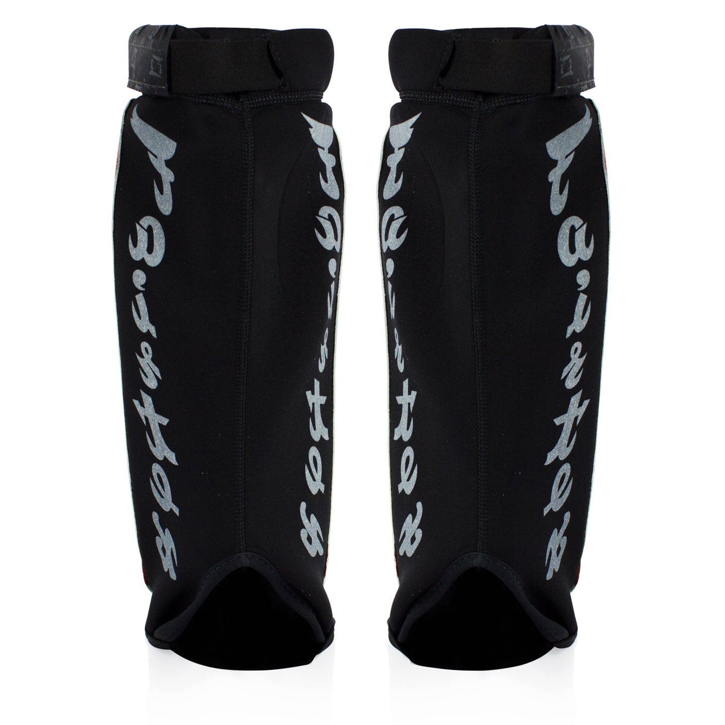 Fairtex Muay Thai Neoprene MMA Shin Pads Red