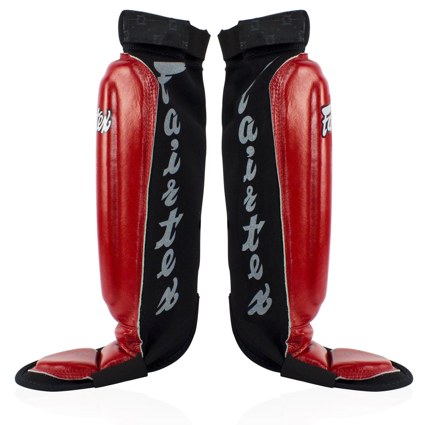 Fairtex Muay Thai Neoprene MMA Shin Pads Red