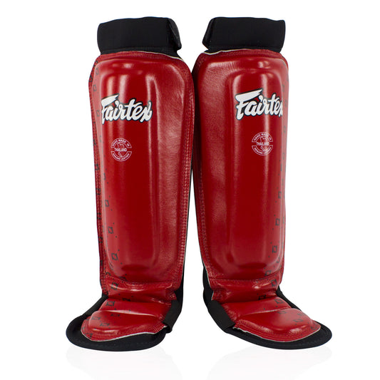 SP6 Fairtex Red MMA Style Shin Pads